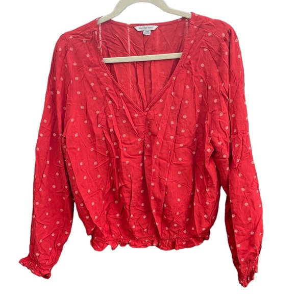 AMERICAN EAGLE STAR PRINT BLOUSE - Picture 1 of 4